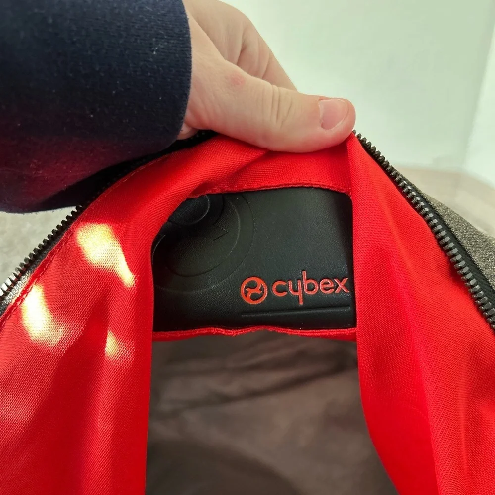 Cybex Platinum Priam Changing Bag Black Gray Women’s Travel Carry Baby Tote Zip